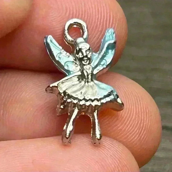 Jewelry - Itty Bitty Silver Tone Fairy Pendant/Charm